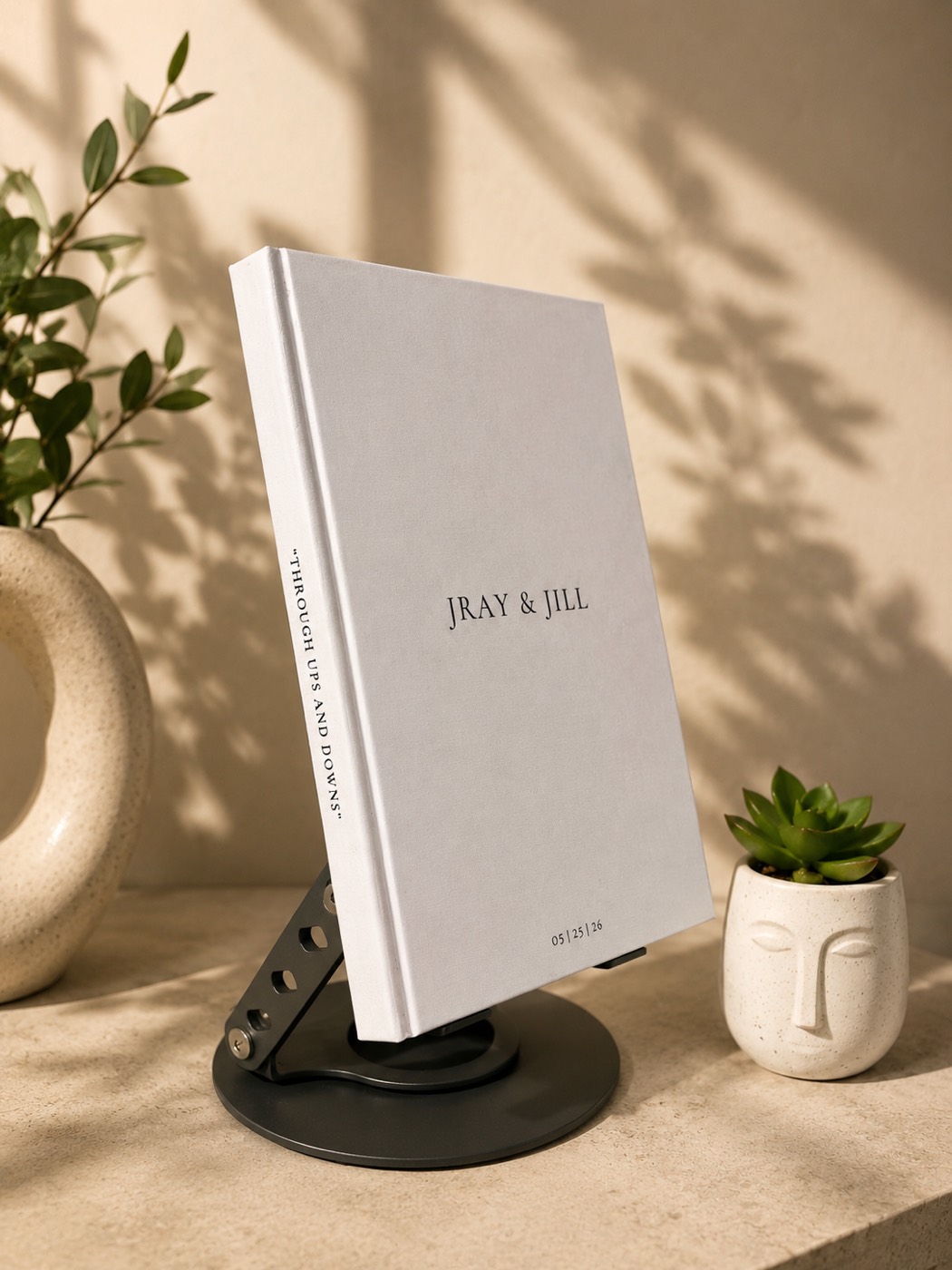 Jray and Jill grey photobook cover, Through ups and downs